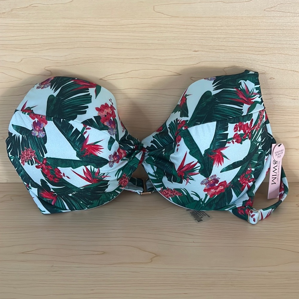 Victoria’s Secret Swim 36DD Bikini w/ removable Push-up Pads NWT